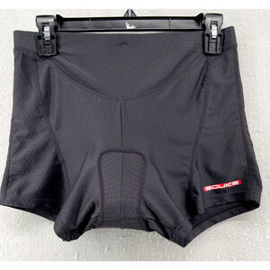 SOUKE Sports Bike Shorts Womens Large Padded Stretch Lightweight Cycling Black